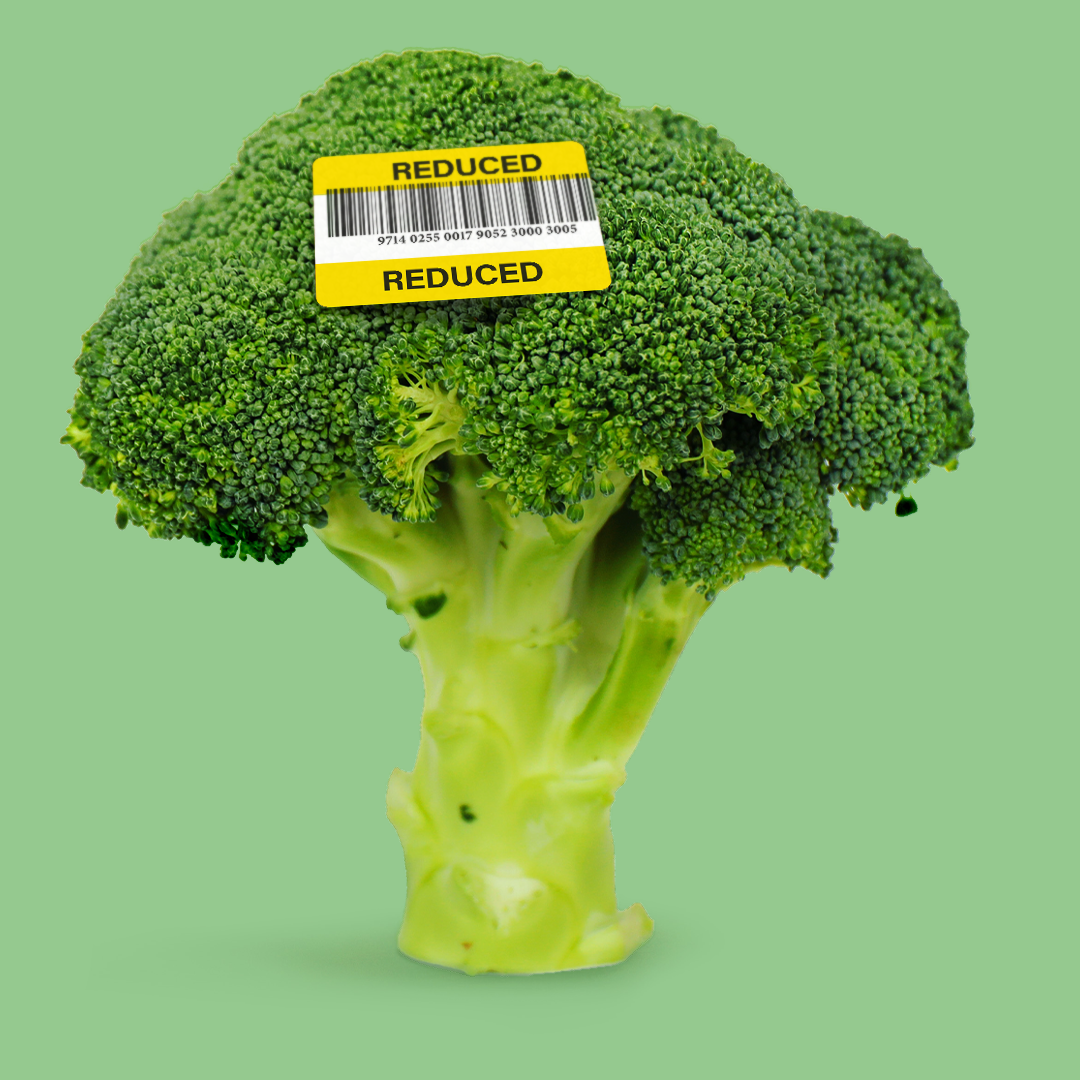 Broccoli with markdown sticker-1